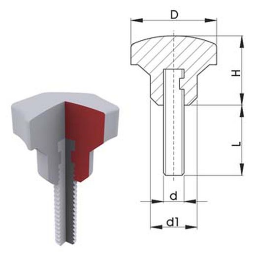 Bouton étoile avec queue