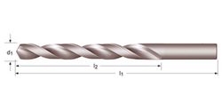 R100 - Foret Dormer en carbure brillant 120°, série courte, série courte DIN 338