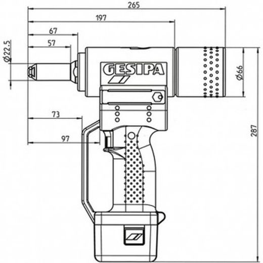 Riveteuse à batterie gesipa mod. Accubird®
