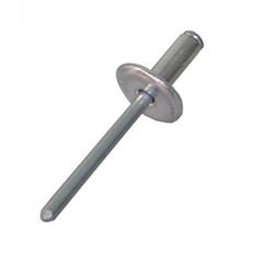 Standard-Aluminiumniete mit breitem Kopf (12 mm).