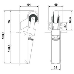 Dispositif de retenue Justor mod. Fr 1