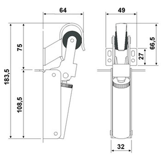 Dispositif de retenue Justor mod. Fr 1