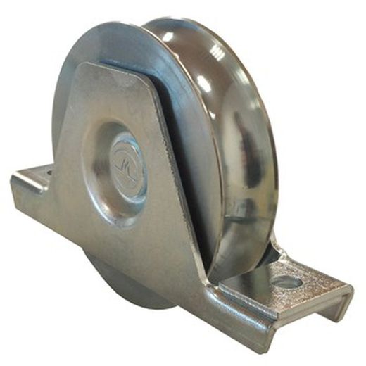 Roda de porta de correr com suporte de parafuso canal redondo