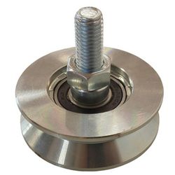 Roulette pour porte coulissante sans support de canal d'angle