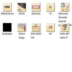 S218 - Fraises de finition Dormer en carbure Altin DIN 6535 HA