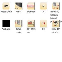 S219 - Fraises de finition Dormer en carbure Altin DIN 6535 HA