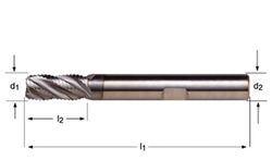 S264 - Fraises d'ébauche à queue HB en carbure d'aluminium DIN 6535 Dormer NR Dormer Dormer