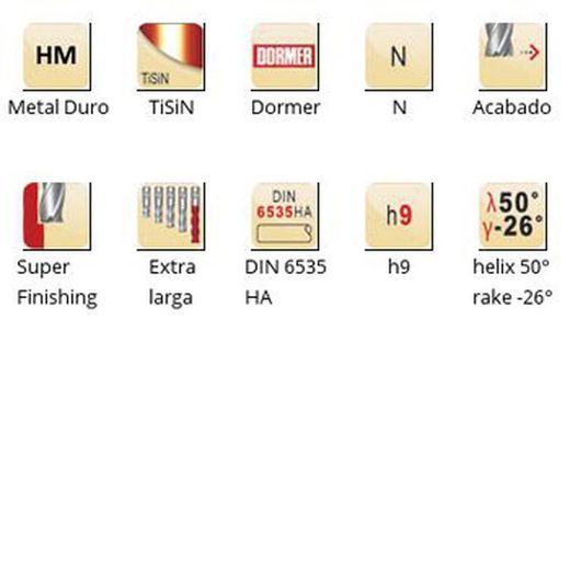 S527 - dormer metal duro tisin din 6535 ha shank fresas de acabado n dormer dormer