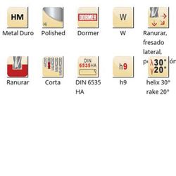 S611 - dormer metal duro polished din 6535 ha shank fresas de acabado w dormer dormer
