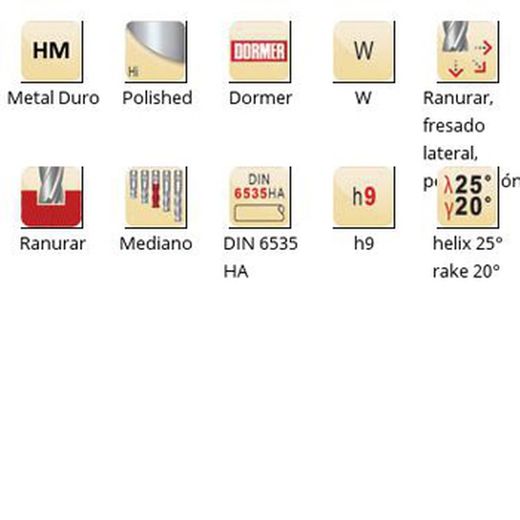 S637 - dormer metal duro polished din 6535 ha shank fresas de acabado w dormer dormer