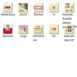 S714 - dormer metal duro alcrn din 6535 ha shank fresas de acabado n dormer dormer