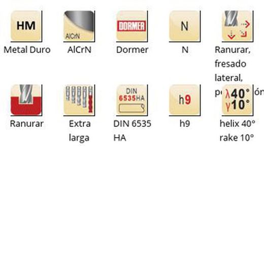 S715 - dormer metal duro alcrn din 6535 ha shank fresas de acabado n dormer dormer