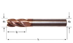S766 - Fraises de finition Dormer à queue HA en métal dur Tisin DIN 6535