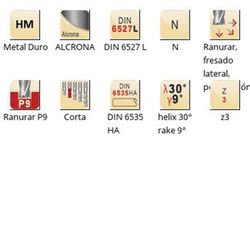 S813ha - dormer metal duro alcrona din 6535 ha shank fresas de ranurar n din 6527 l din 6527 l