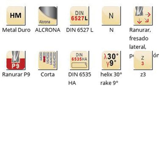 S813ha - dormer metal duro alcrona din 6535 ha shank fresas de ranurar n din 6527 l din 6527 l