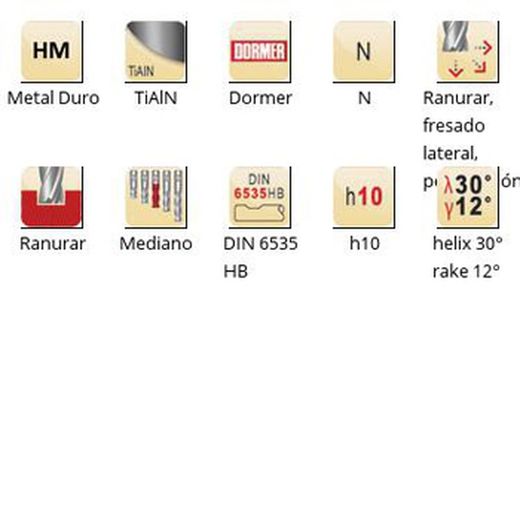 S922 - dormer metal duro tialn din 6535 hb shank fresas de acabado n dormer dormer