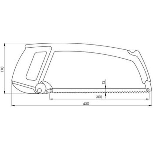 Scie à métaux à main