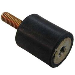 Support antivibratoire cylindrique avec filetage femelle d'un côté et filetage mâle de l'autre