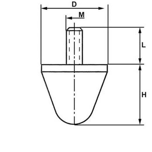 Support d'amortisseur conique