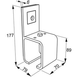 Support mural k.500-k.1000