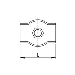 Collier de serrage plat simple en acier inoxydable