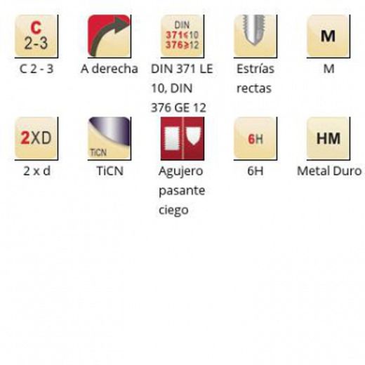 T200 - m Maschinengewindebohrer mit gerader Nut