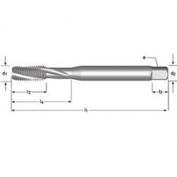 T205 - m Maschinengewindebohrer mit 15° Spiralnut