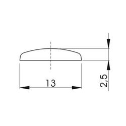 Tapón extraplano para tornillo (fm) ref. Efm