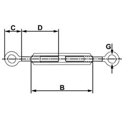 Anneau/tendeur d'anneau zingué