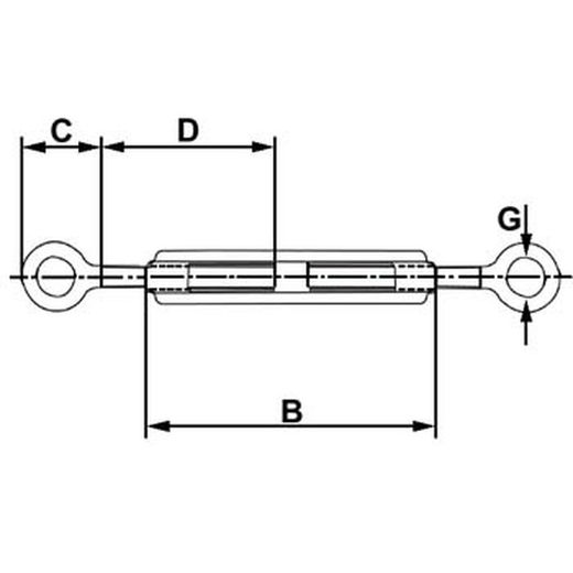 Anneau/tendeur d'anneau zingué