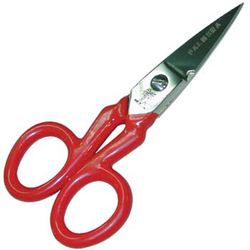 Ciseaux d'électricien avec anneaux plastifiés (127 mm)