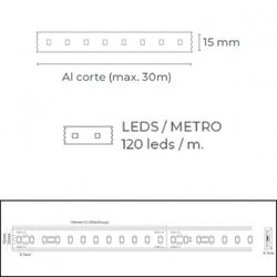 Bande LED monochrome 16w (50 m) mod. Goosy