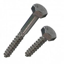 Vis à tête hexagonale DIN-571 en acier inoxydable A4.