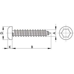 Tornillo para chapa con cabeza alomada ref. 7049 s