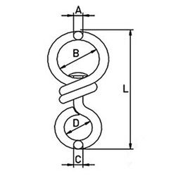 Tourniquet rotatif rond