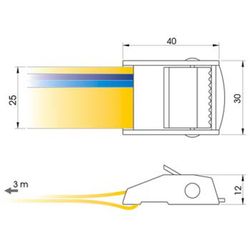 Arrimage manuel de 3 mètres réf. Hobby500-3bl