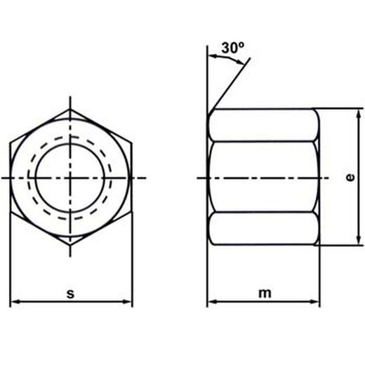 Écrou haut DIN 6330-B