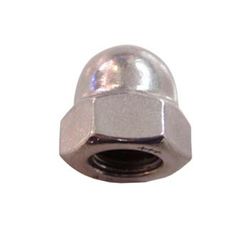 Sechskant-Hutmutter nach DIN 1587, aus Edelstahl A4 und metrischem Gewinde.