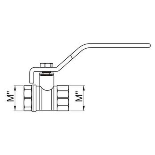 Robinet à boisseau sphérique à passage intégral
